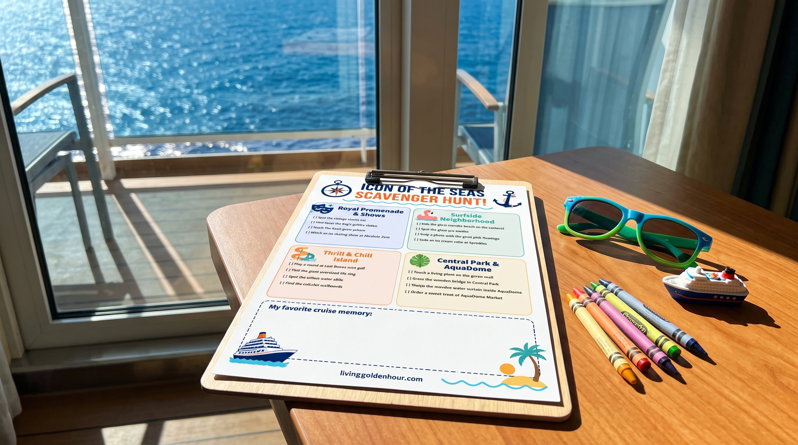 Icon of the Seas Scavenger Hunt for Kids (+ Free Printable Checklist)